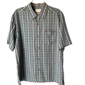 Quiksilver Vintage Gray‎ Button Up Collared Shirt, M